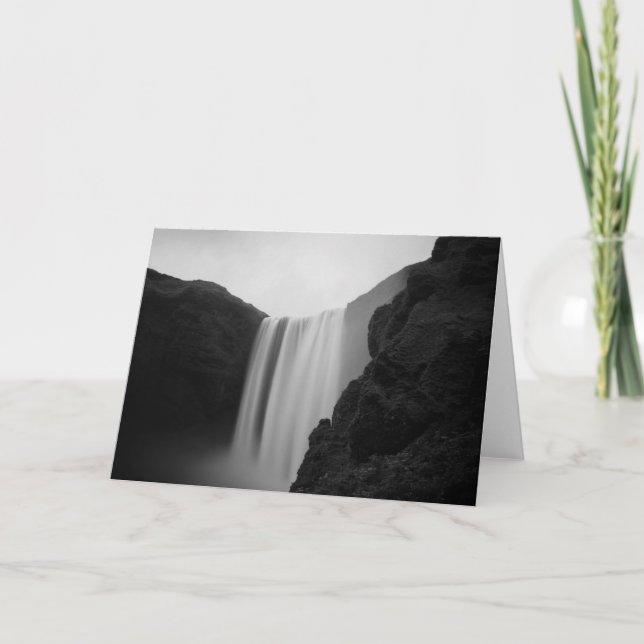 Vattenfall | Skogafoss Waterfall, Island Kort (Framsida)
