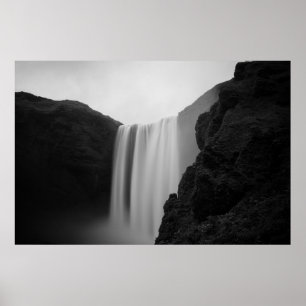Vattenfall Skogafoss Waterfall, Island Poster