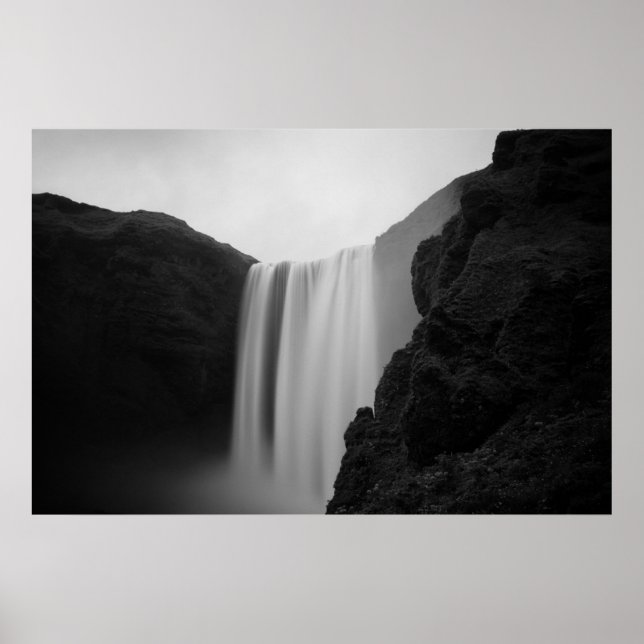 Vattenfall | Skogafoss Waterfall, Island Poster (Framsidan)