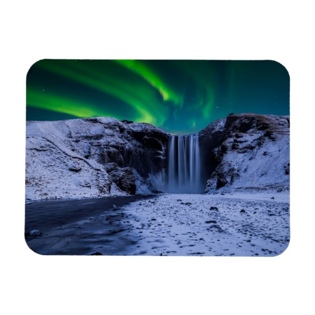 Vattenfall | Skógafoss Waterfall Magnet (Horisontell)