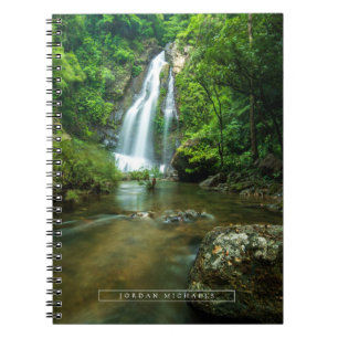 Vattenfall Tamnung Waterfall, Phuket Thailand Anteckningsbok