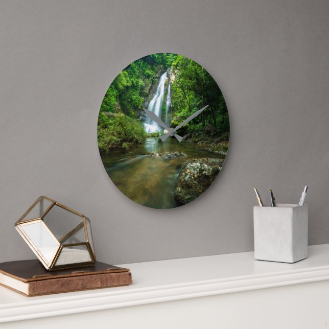 Vattenfall | Tamnung Waterfall, Phuket Thailand Stor Klocka (Kontor)