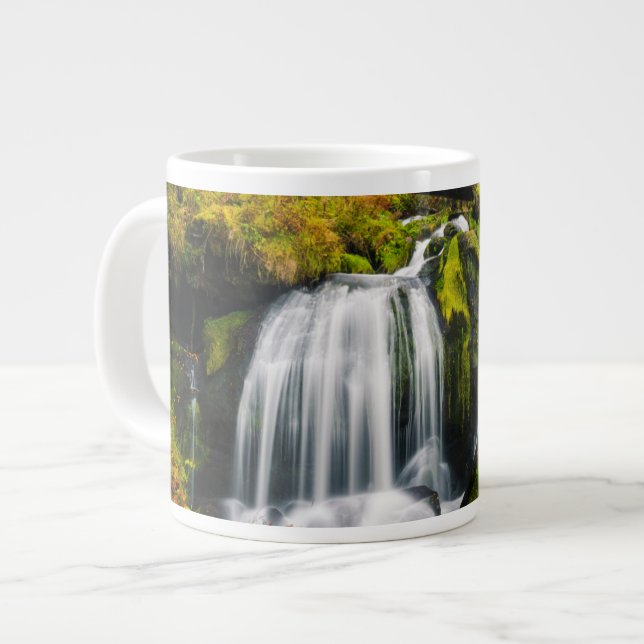 Vattenfall | Triberg-vattenfall, Tysklanda Jumbo Mugg (Framsida vänster)