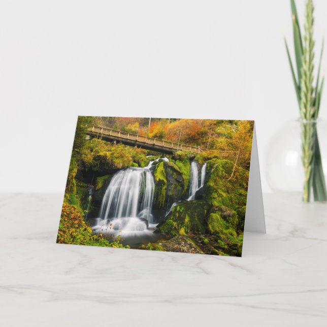 Vattenfall | Triberg-vattenfall, Tysklanda Kort (Framsida)