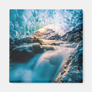 Vattenfall Vatnajokull Glacier, Östra Island Magnet