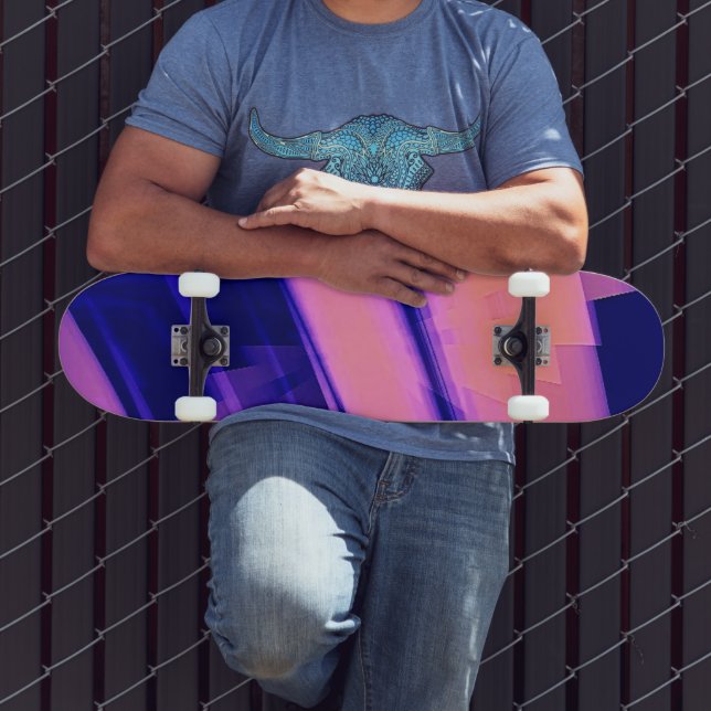 VATTENFALL VATTEN ABSTRAKT MINI SKATEBOARD BRÄDA 18,5 CM (Utomhus 3)