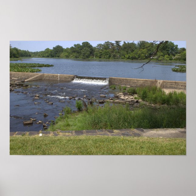 Vattenfall Vattenslagerfoto Poster (Framsidan)