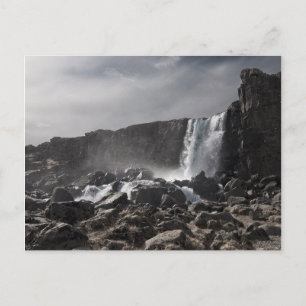 Vattenfall vid Þingvellir Vykort