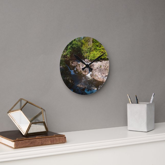 Vattenfall vid Betws-y-Coed, Snowdonia, Wales Rund Klocka (Kontor)