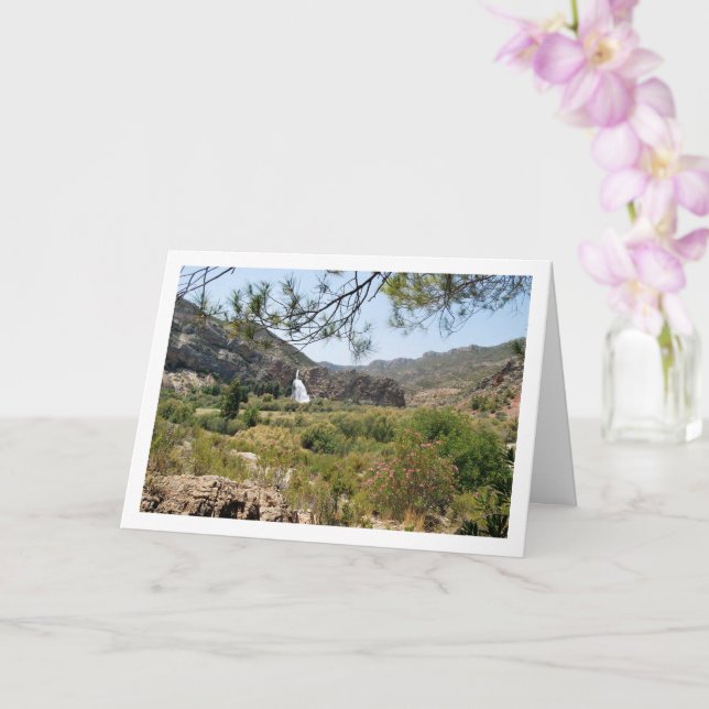 Vattenfall vid Domeño Viejo, Valencia, Spanien Kort (Orkide)