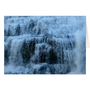 Vattenfall vid Ithaca Falls New York Hälsningskort