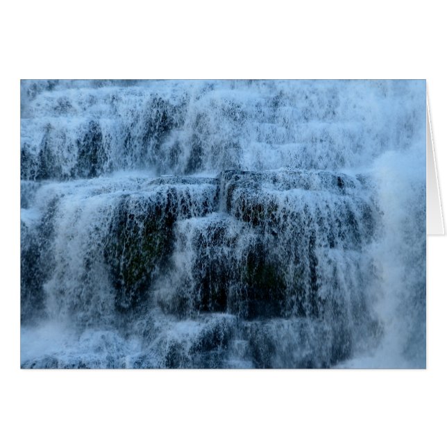 Vattenfall vid Ithaca Falls New York Hälsningskort (Framsidan Horizontal)