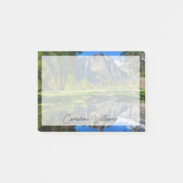 Vattenfall | Yosemite Falls, Kalifornien Post-it Block (Framsida)