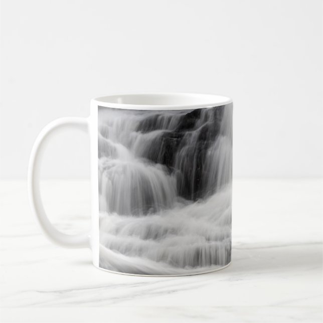 VATTENFALLAR OCH SVART- OCH GRÅTT-VATTENFALLAR KAFFEMUGG (Vänster)