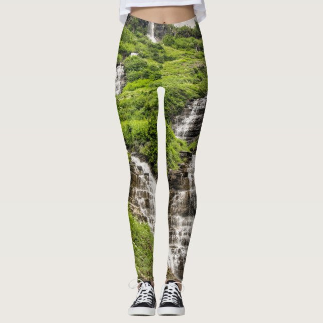 Vattenfalldamasker Leggings (Framsida)