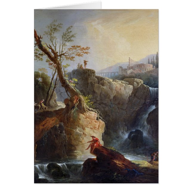 Vattenfallet, 1773 hälsningskort (Framsidan)