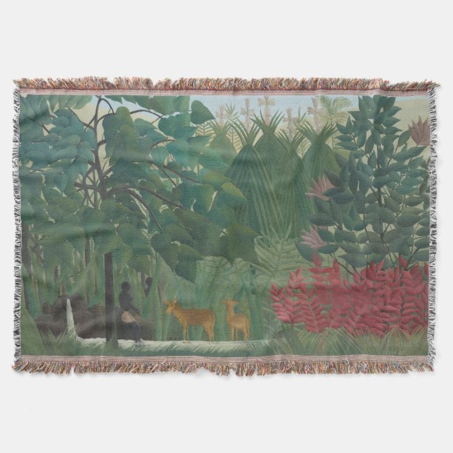 Vattenfallet av Henri Rousseau, Vintage Fine Art Mysfilt (Framsidan)