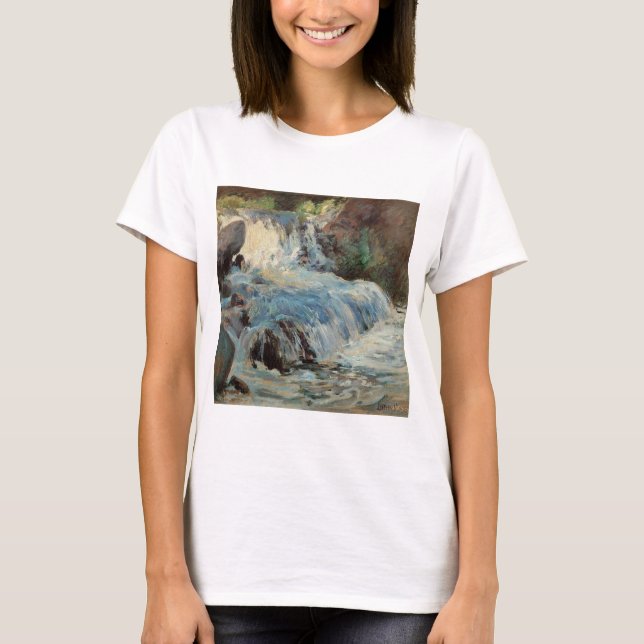 Vattenfallet av Twachtman, Vintage Impressionism Tröja (Framsida)