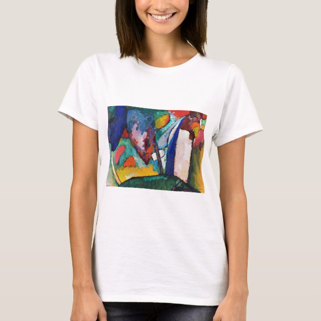 Vattenfallet Wassily Kandinsky T Shirt (Framsida)