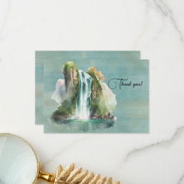 Vattenfallsfärg, målning av vattenfärg tack kort