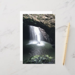 Vattenfallsfotografi Scrapbookpapper