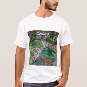 Vattenfallskrascade i Plitvice sjöar park T-Shirt