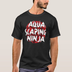 Vattenfångare Ninja Aquarium Tank Fiske T Shirt