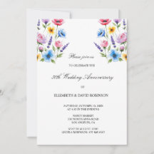 Vattenfärg 50-årsdagen bröllop