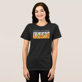 Vattenfärg Abstrakt Fantastisk Sister Dance T-Shir T Shirt