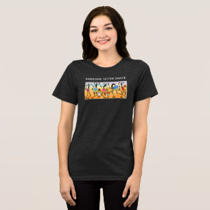 Vattenfärg Abstrakt Fantastisk Sister Dance T-Shir T Shirt