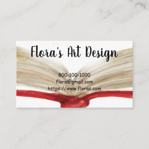 VATTENFÄRG, Affärskort Visitkort