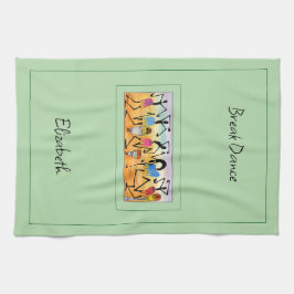 Vattenfärg, Afrcan Art Fantastisk Heart Warming Da Kökshandduk