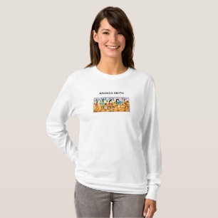 Vattenfärg, afrikansk konst, Cute Heart Warming Da T Shirt