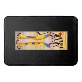 Vattenfärg, afrikansk konst, Fantastisk Dance Badrumsmatta