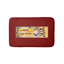 Vattenfärg, afrikansk konst, Fantastisk Dance Badrumsmatta