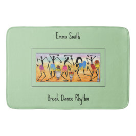 Vattenfärg, afrikansk konstbryggdans-rytm badrumsmatta