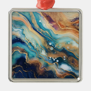 Vattenfärg Agate jul Ornament