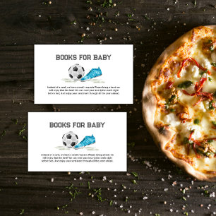 Vattenfärg All Star Fotboll Böcker För Baby Shower Tilläggskort