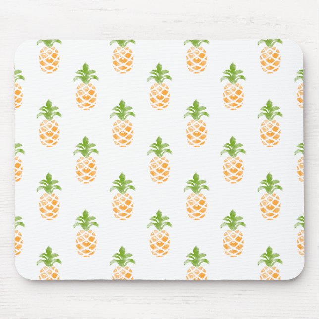 Vattenfärg Ananas Mönster Musmatta (Framsidan)