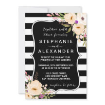 Vattenfärg Anemone Blommar Bröllopsinbjudan