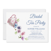 Vattenfärg Anemone Flower Bröllop Möhippa Tea Part