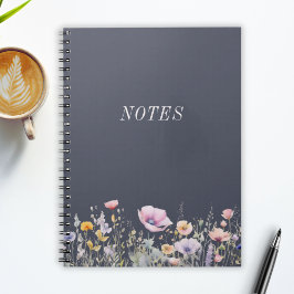 Vattenfärg Äng Vilda Blommor Anteckningar  Anteckningsbok