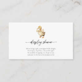 Vattenfärg Anka Baby Shower Display Dusch Tilläggskort