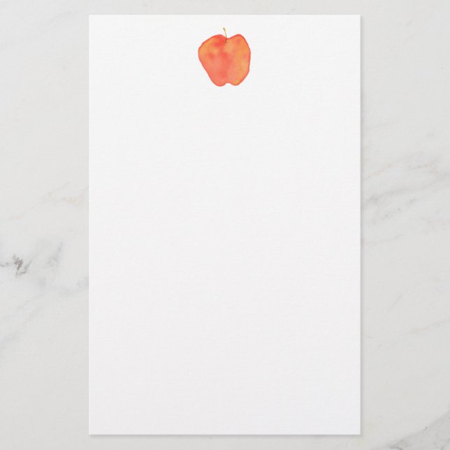Vattenfärg Apple Brevpapper (Framsida)