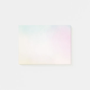 Vattenfärg Aqua Rosa Gult Tie Dye Ombre Post-it Block