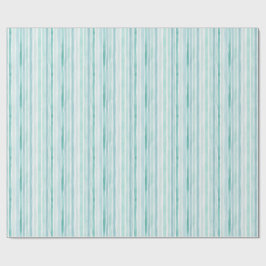 Vattenfärg Aqua Vertikal Randmönster Kust Presentpapper