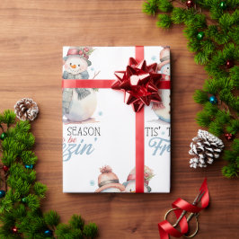 Vattenfärg är säsongen för frysning presentpapper