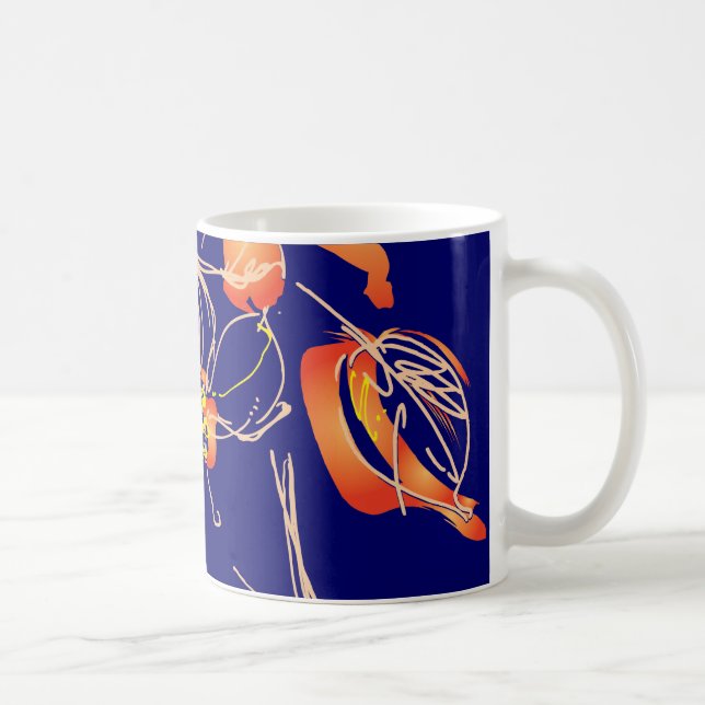 Vattenfärg Art-dekoffofunktion Kaffemugg (Höger)