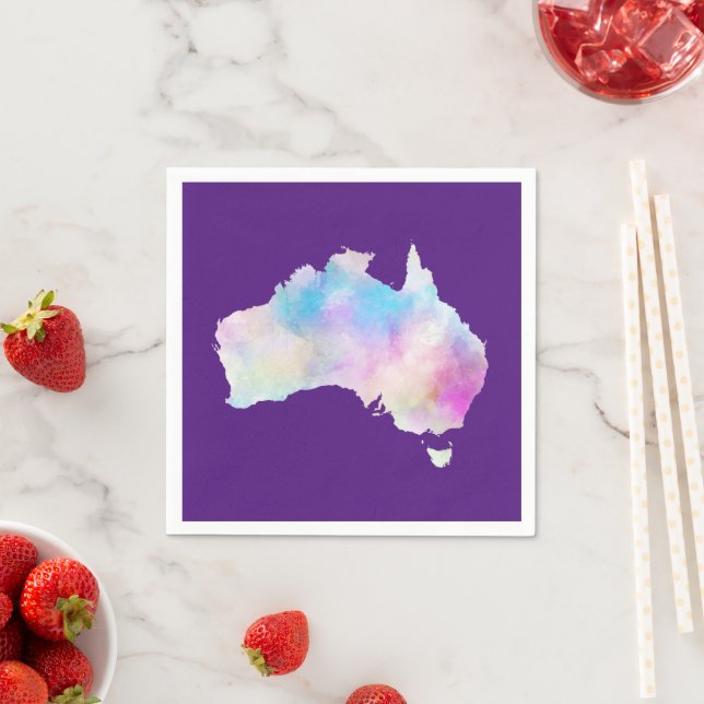Vattenfärg Australien Pappersservett (Insitu)