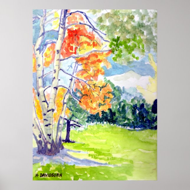 VATTENFÄRG AV HARRIET DAVIDSOHN - ARTIST GALLERY POSTER (Framsidan)